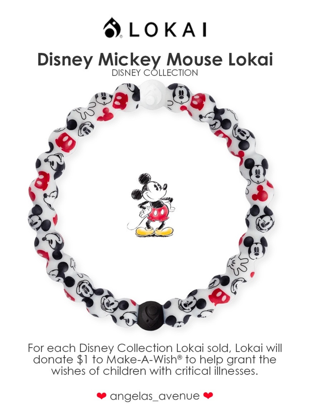 LOKAI Disney Mickey Mouse Lokai DISNEY COLLECTION NEW